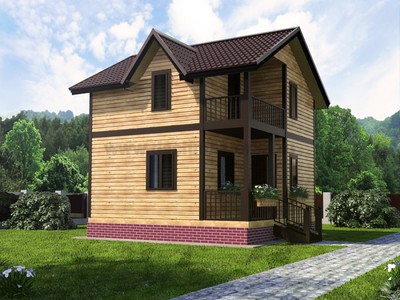Проекты деревянных домов из бруса.